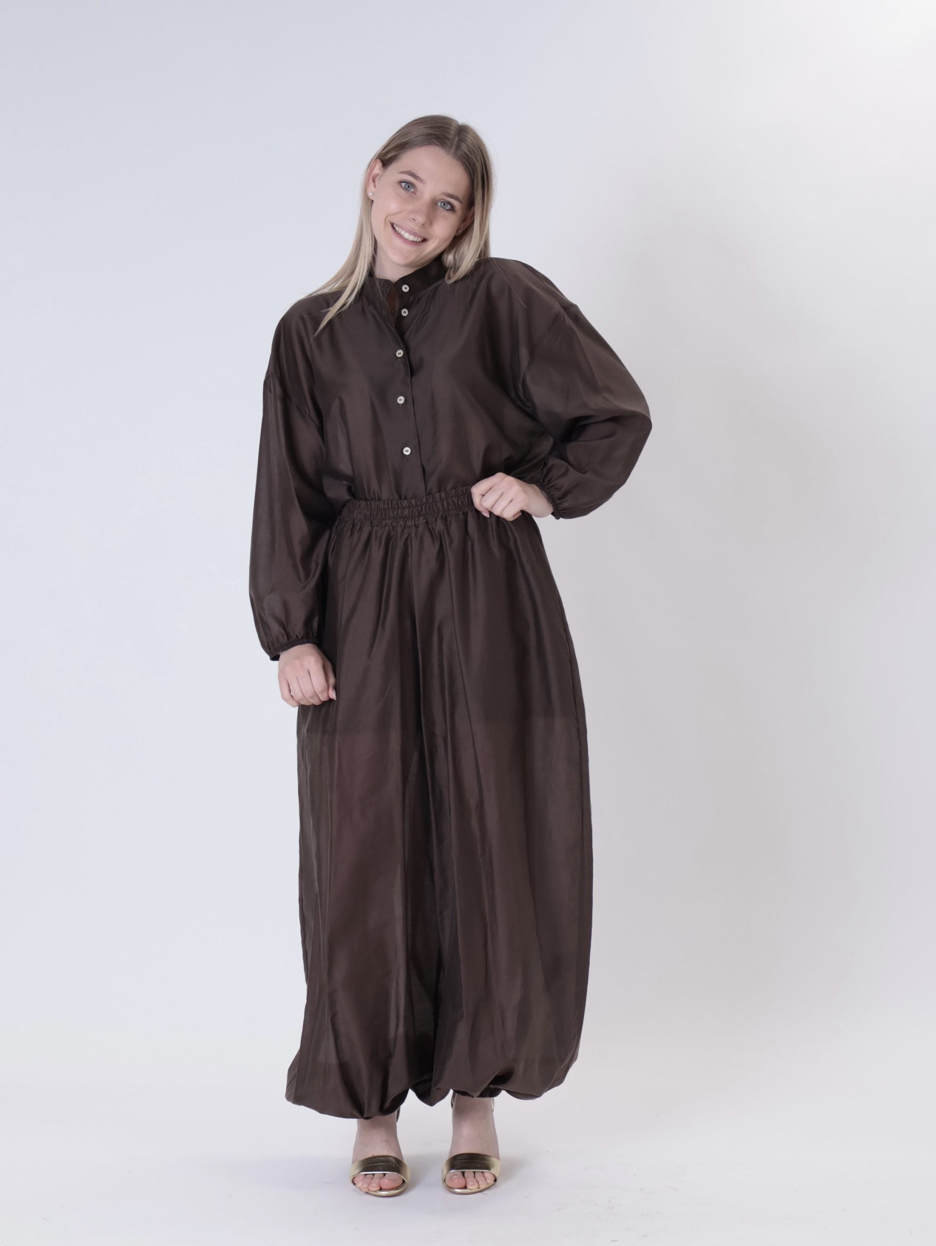 Florence brown jogger trousers