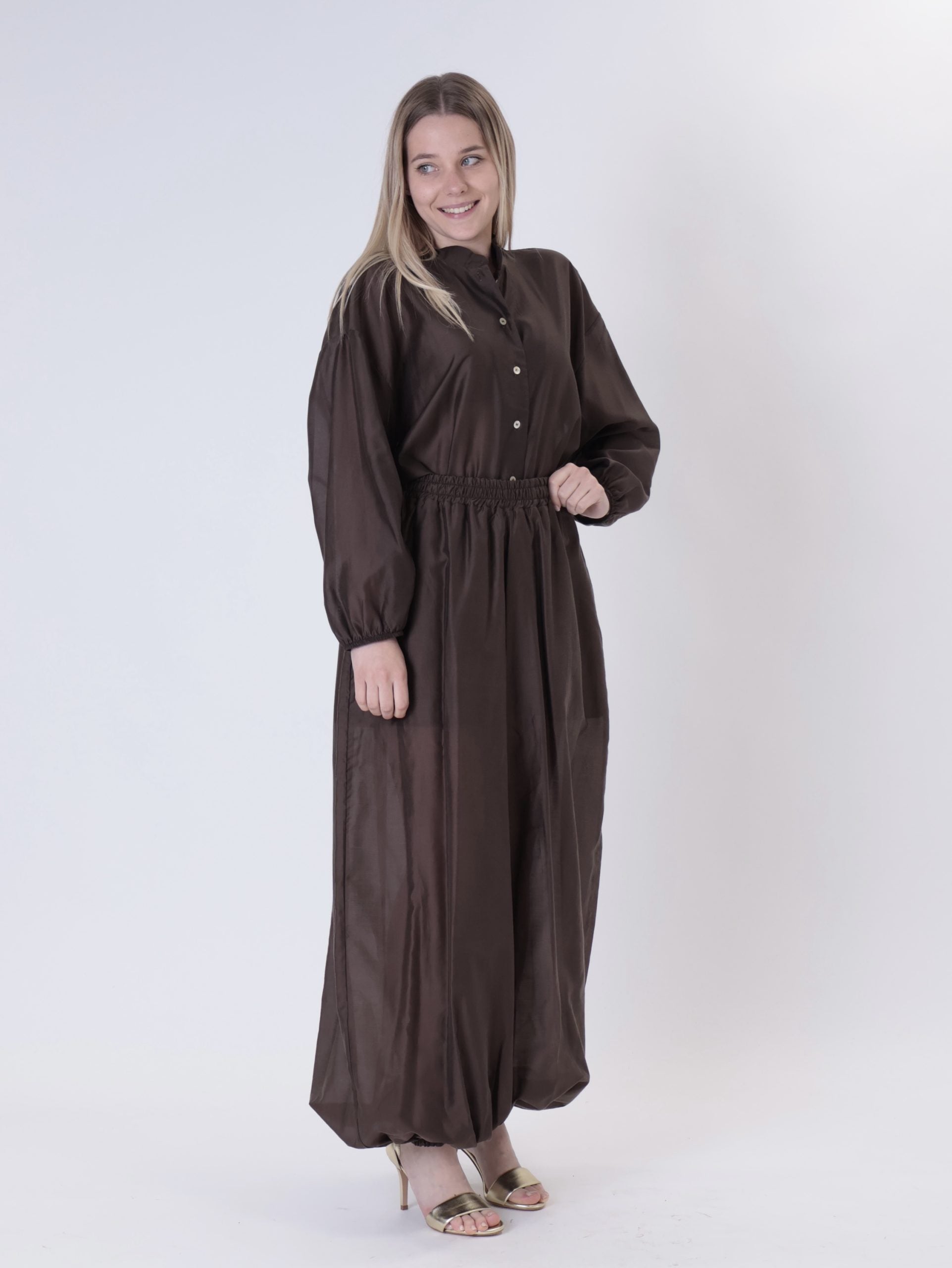 Camicia manica elastico firenze moro