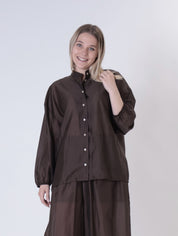 Camicia manica elastico firenze moro