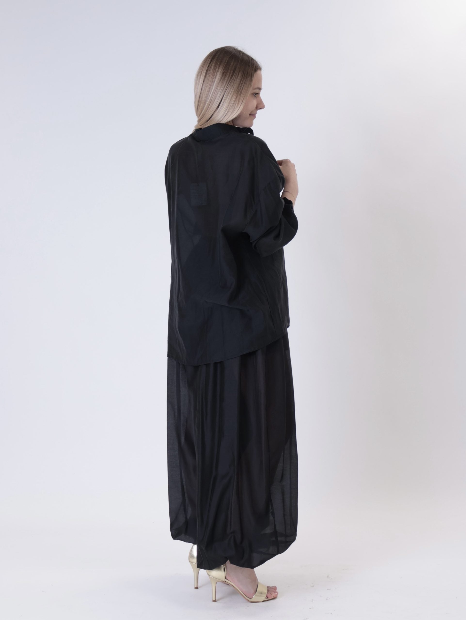 Camicia manica elastico firenze nero