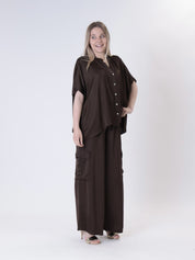 Blusa 100% viscosa moro