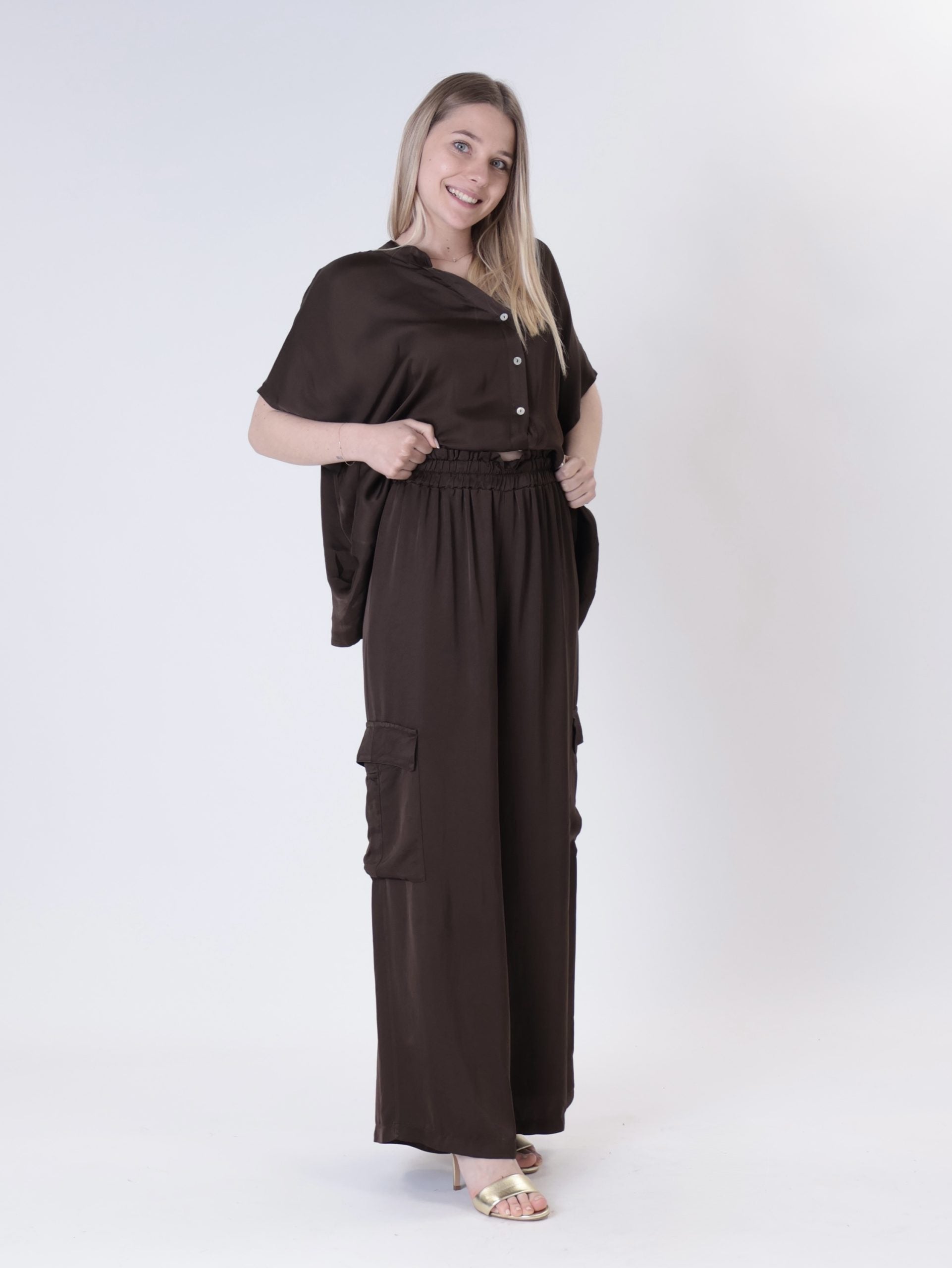 Blusa 100% viscosa moro