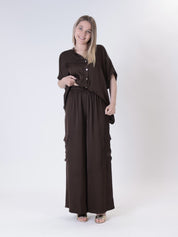 Cargo 100% dark brown viscose