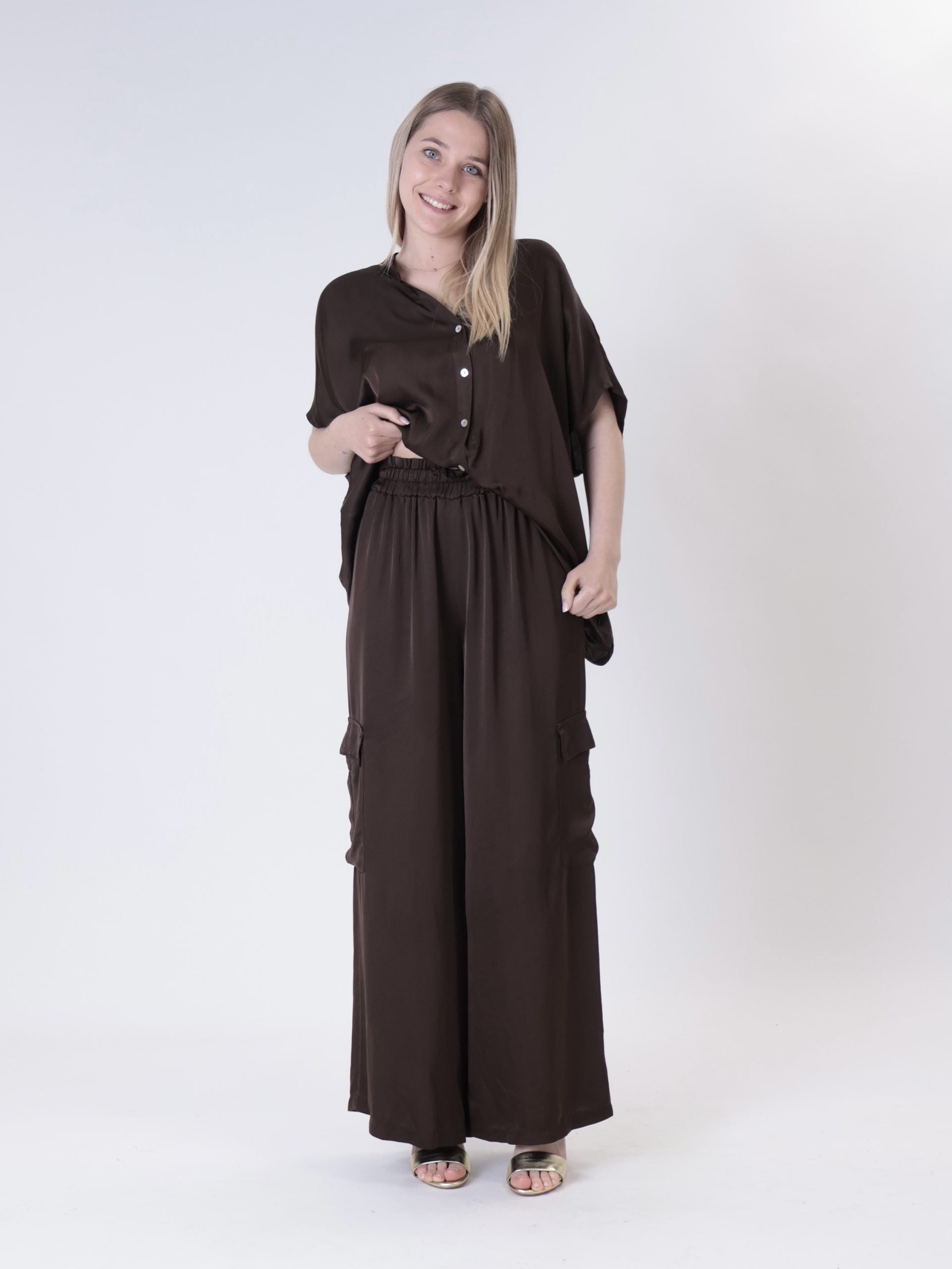 Cargo 100% dark brown viscose