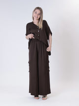 Cargo 100% dark brown viscose