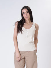 Ribbed henley tank top (colors inside)