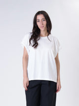 T-shirt manica elastico bianca