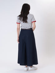 Blue denim suit