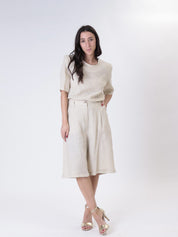 Cairo beige Bermuda shorts