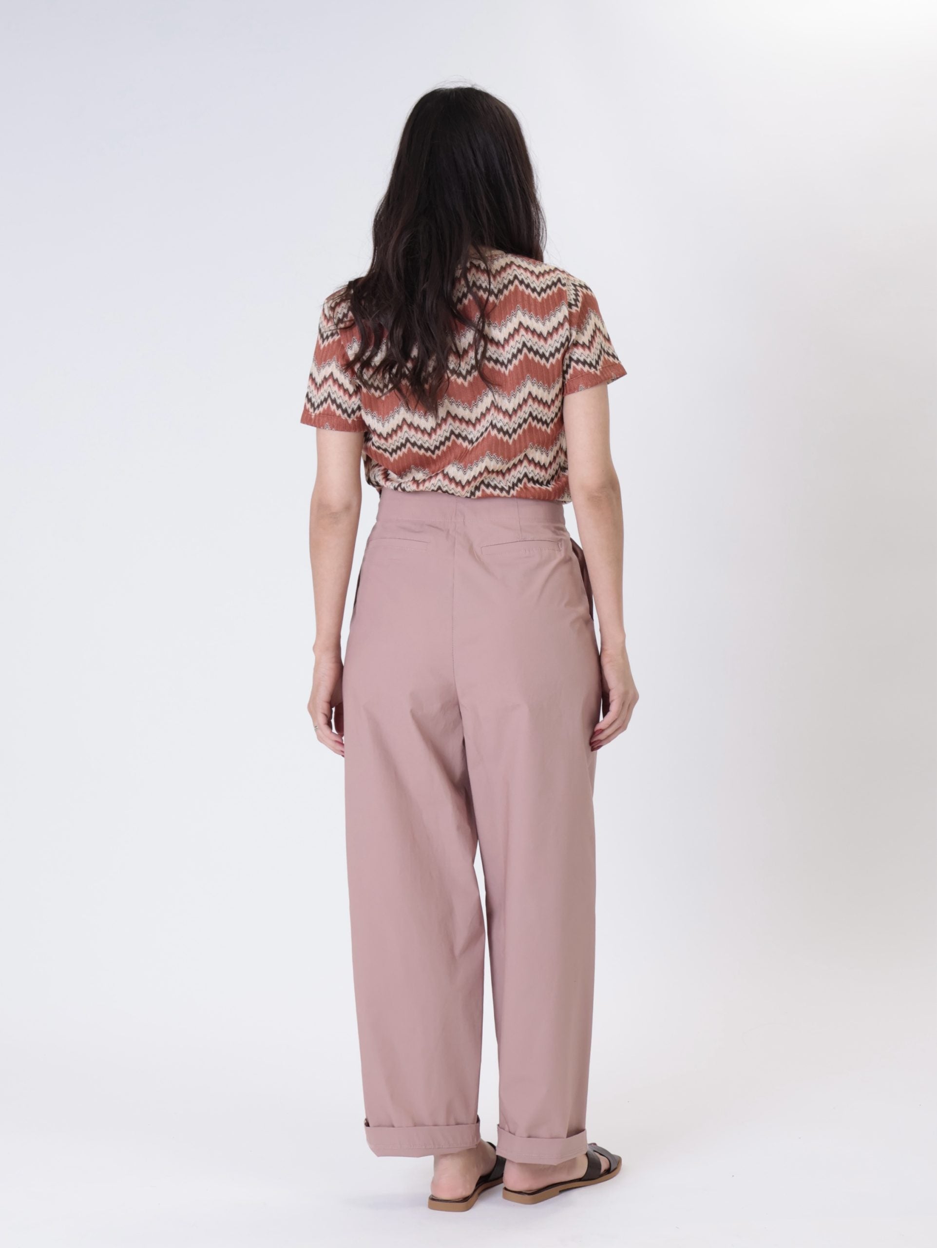 Light pink women's trousers