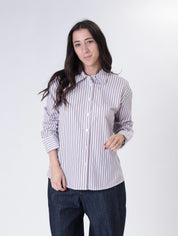 Camicia riga bianco/rosso