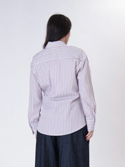 Camicia riga bianco/rosso