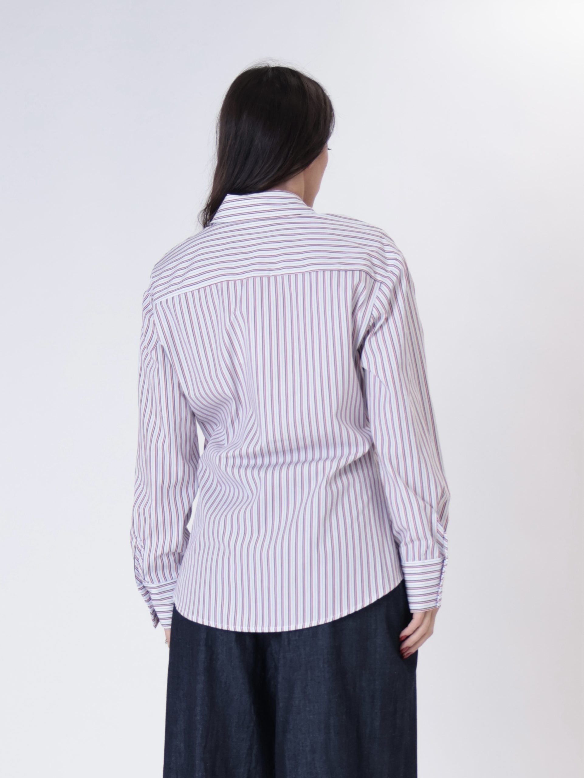 Camicia riga bianco/rosso