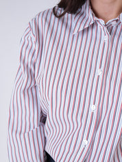 Camicia riga bianco/rosso