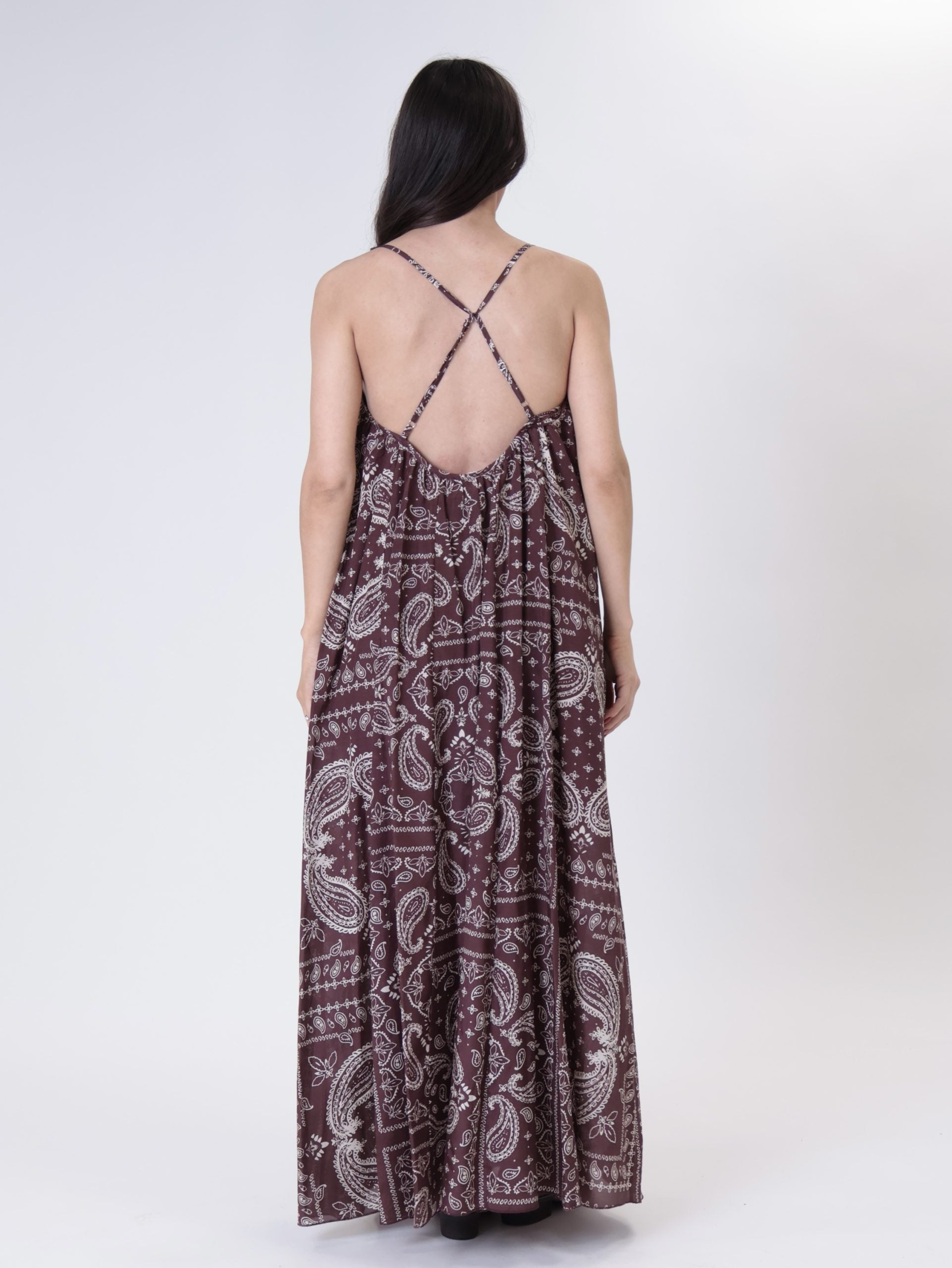 Abito bandana bordeaux