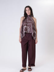 Top bandana bordeaux
