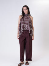 Top bandana bordeaux