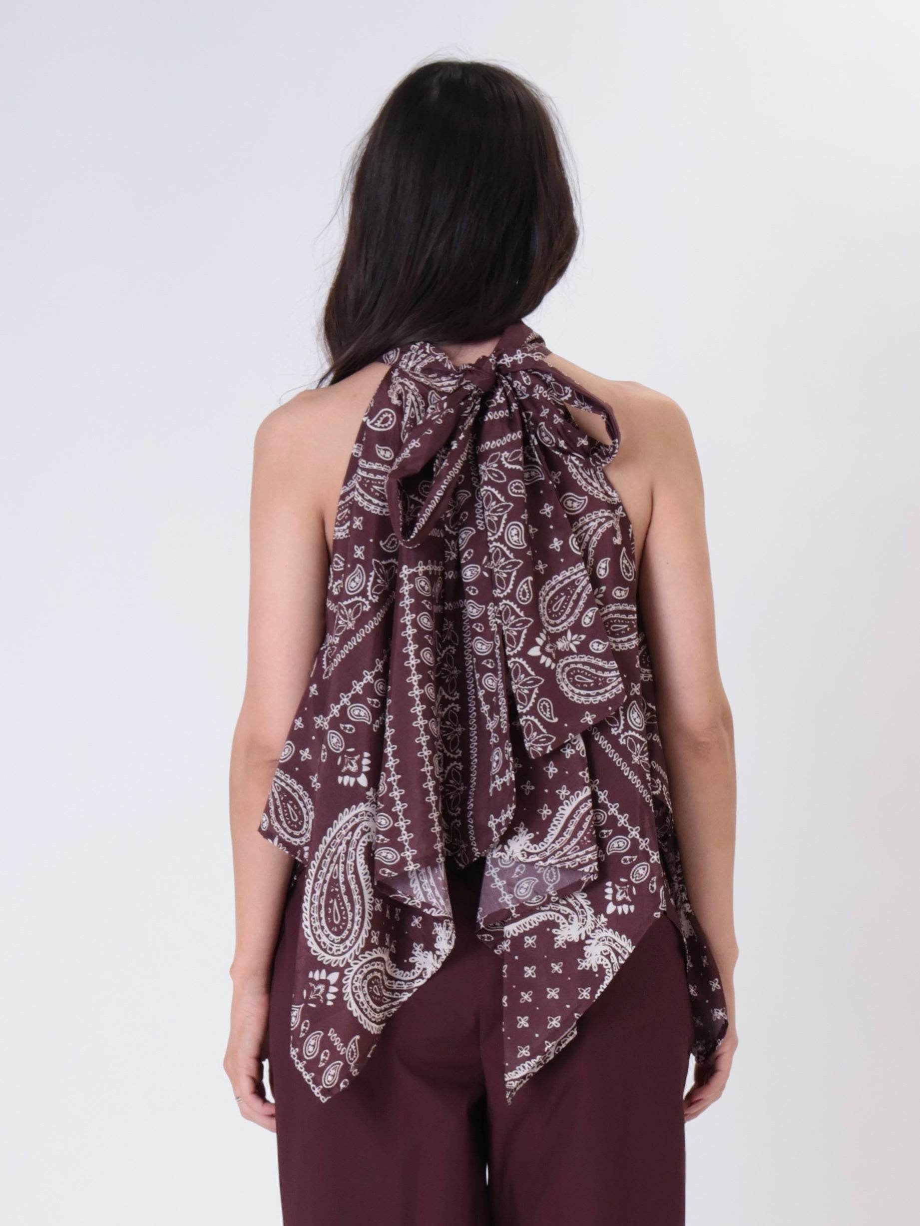 Top bandana bordeaux
