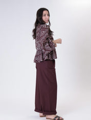 Blusa bandana bordeaux