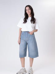 GIUSY flowing Bermuda shorts