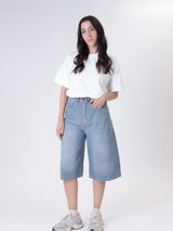 GIUSY flowing Bermuda shorts