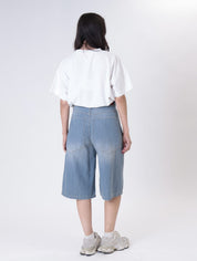 GIUSY flowing Bermuda shorts