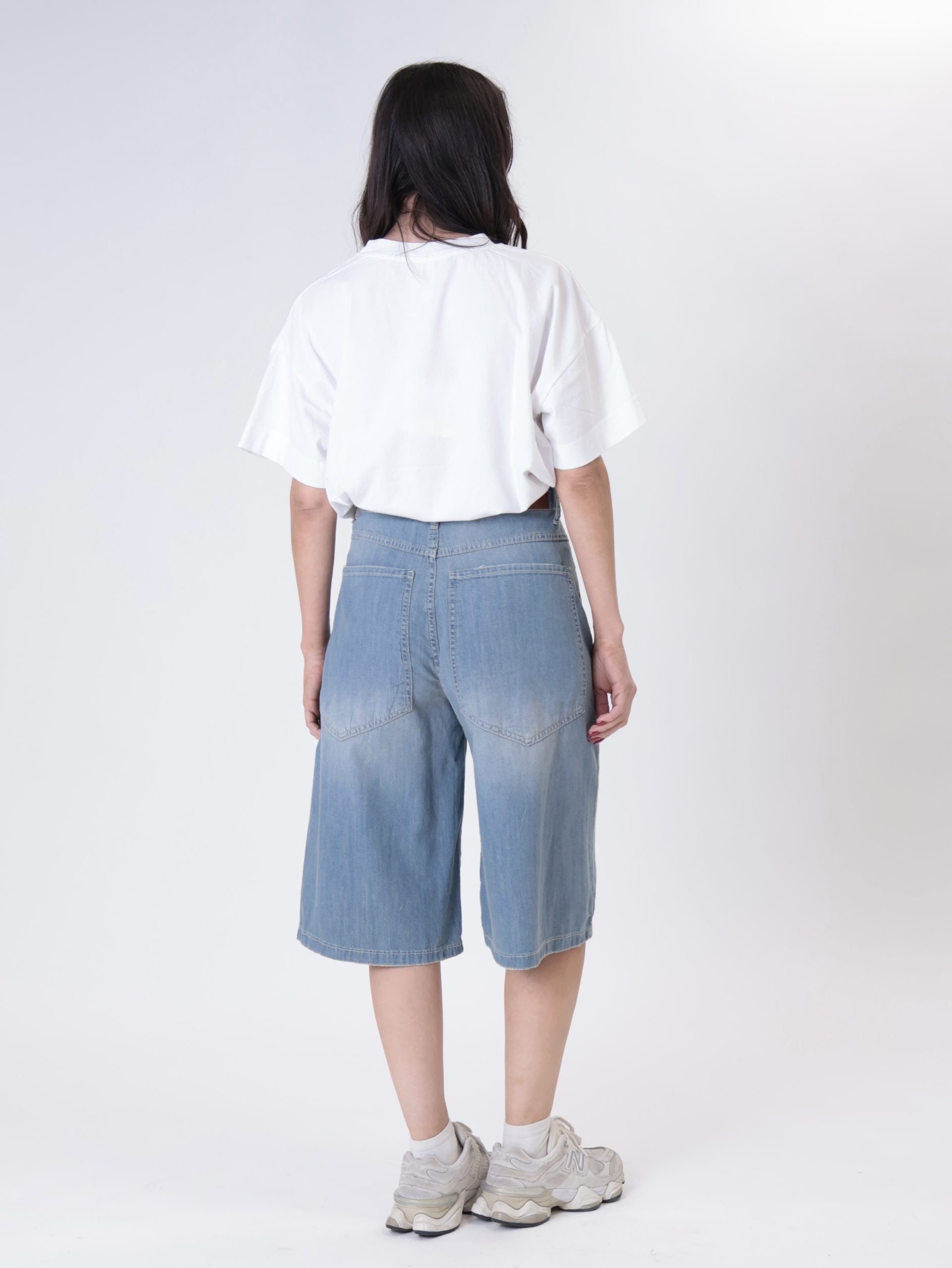 GIUSY flowing Bermuda shorts