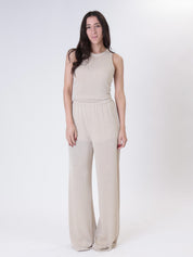 Pantalone lurex oro