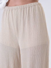 Pantalone lurex oro