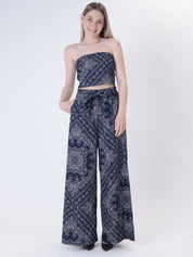 Pantalone bandana blu