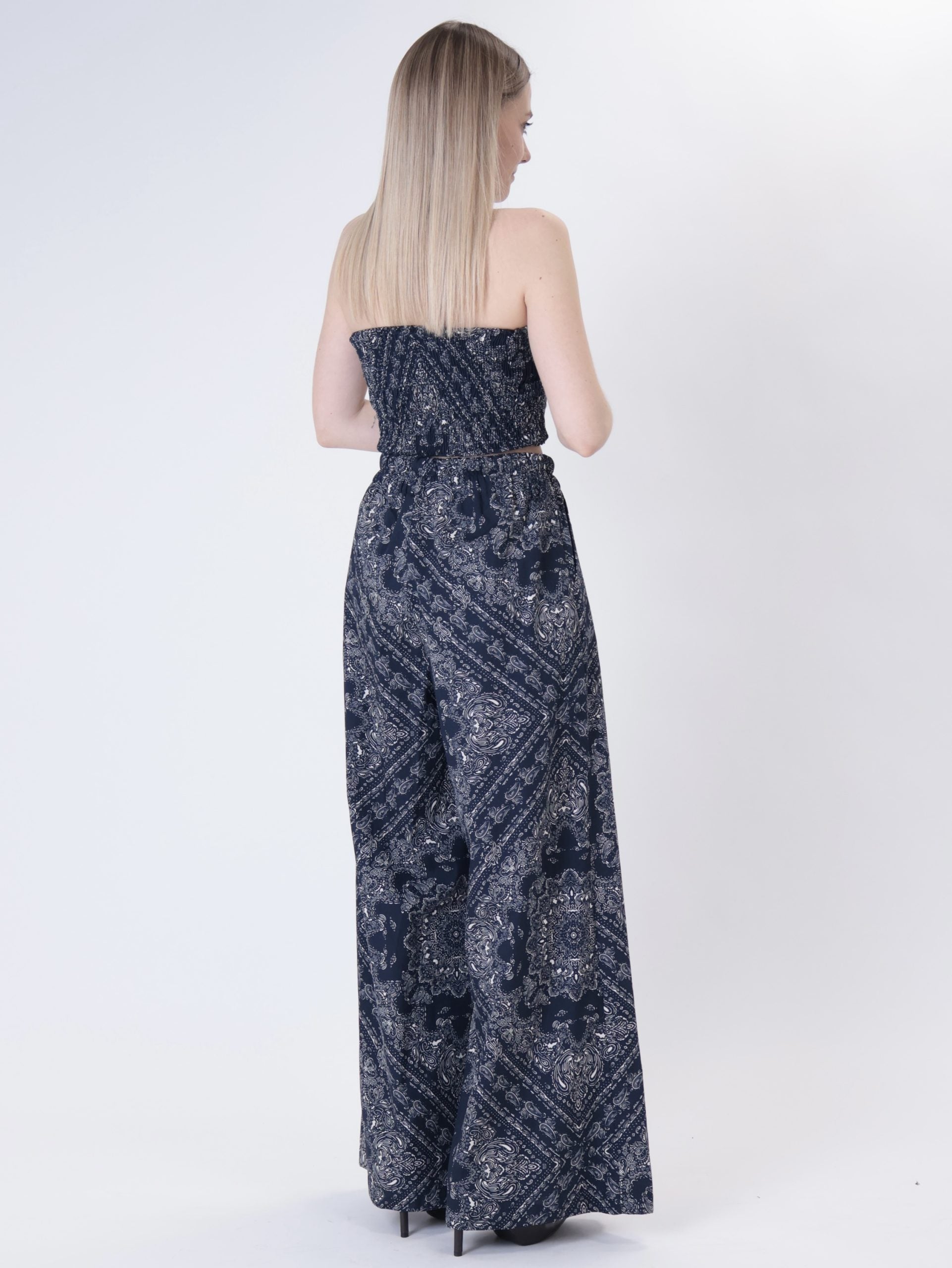 Pantalone bandana blu