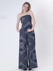 Pantalone bandana blu