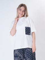 T-shirt tasca bandana blu