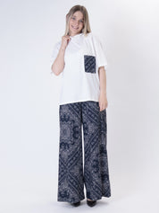 Pantalone bandana blu