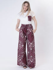Bandana trousers wine