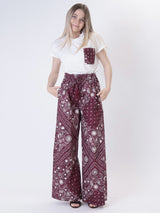 Bandana trousers wine