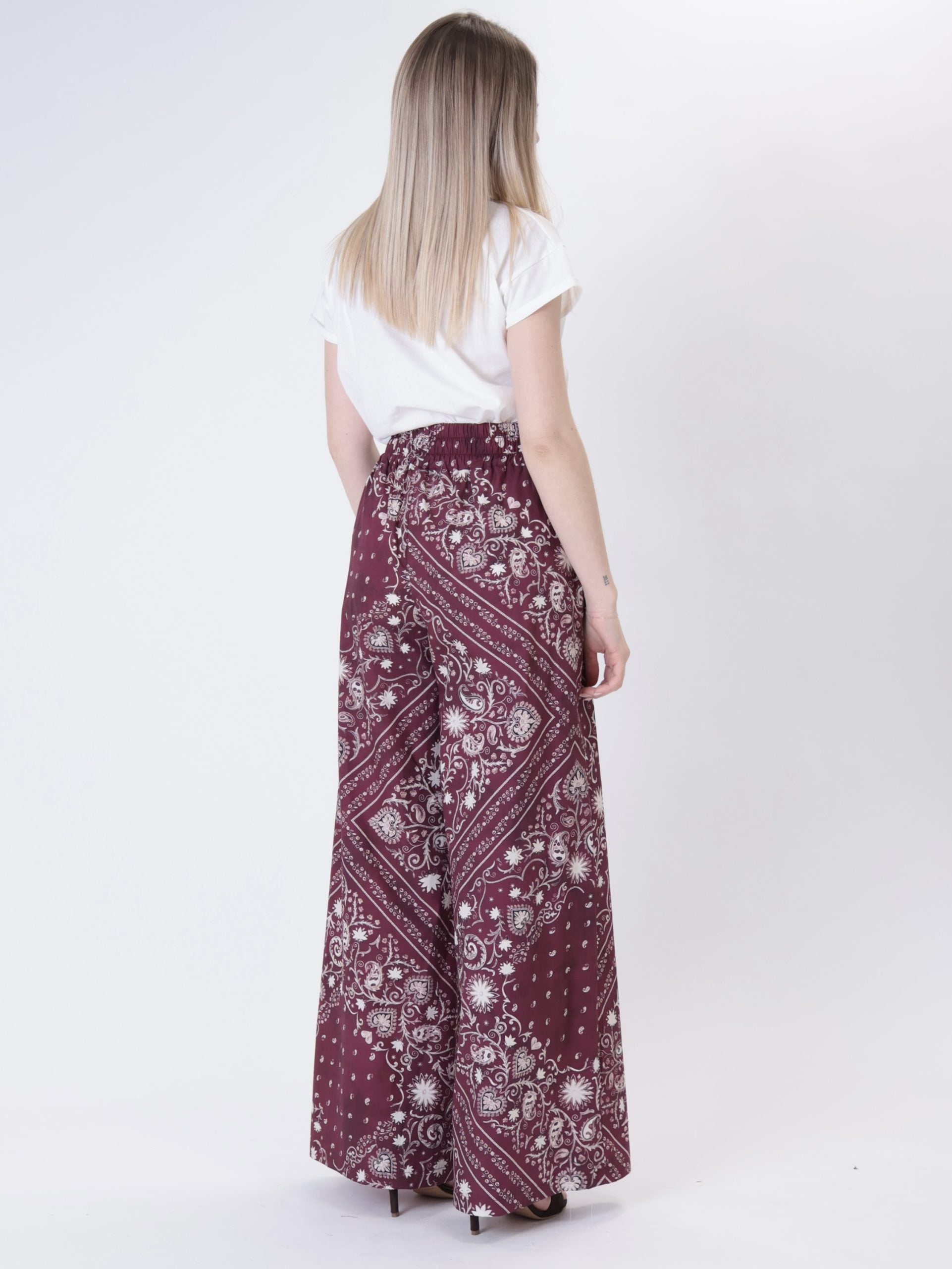 Bandana trousers wine