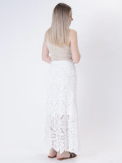 White crochet skirt
