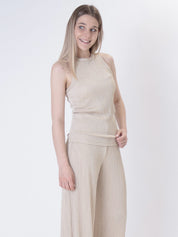 Top lurex righe oro