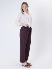 Fig cotton trousers