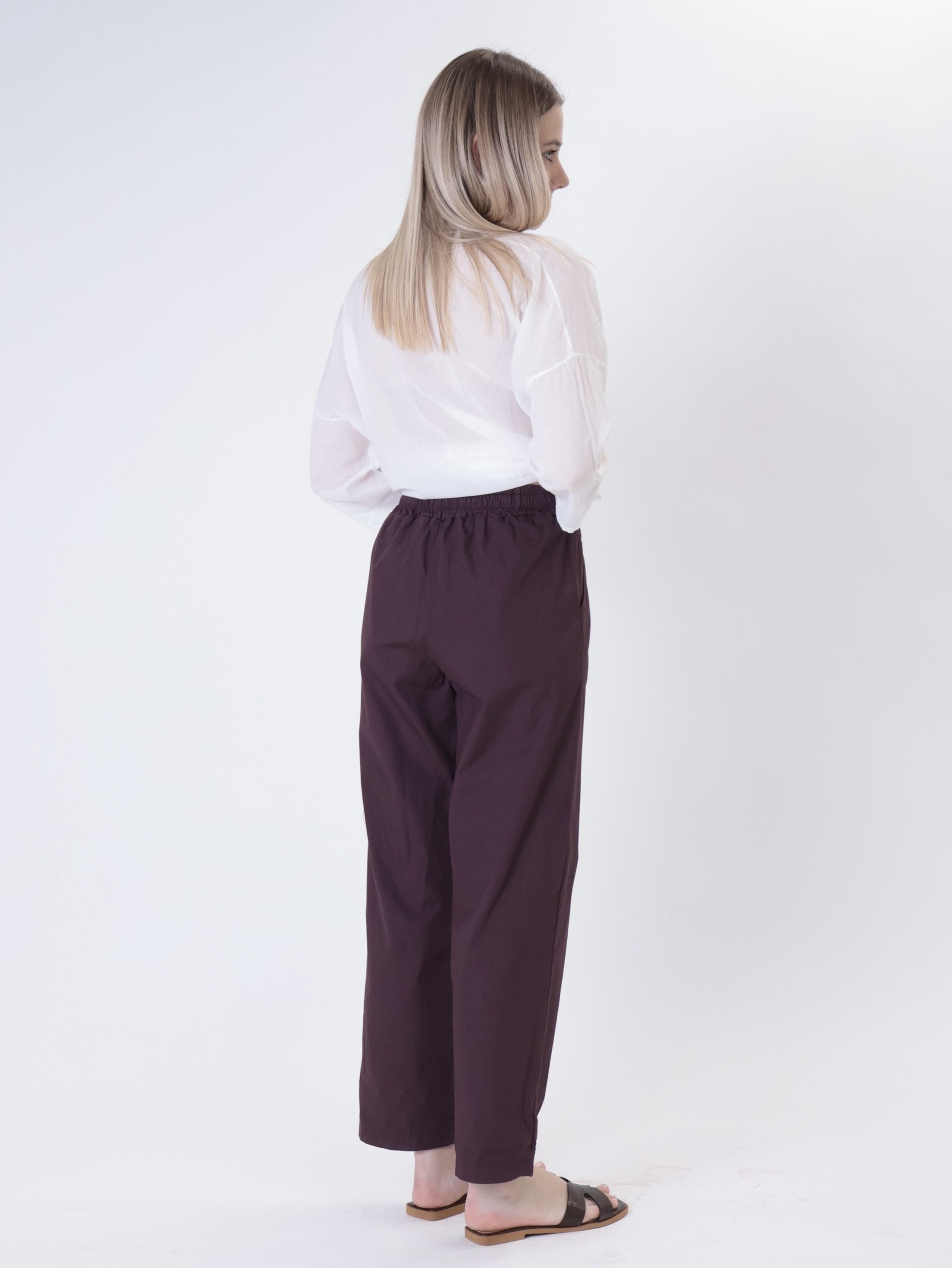 Fig cotton trousers