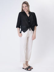Camicia voile nero PREORDINE 22/06