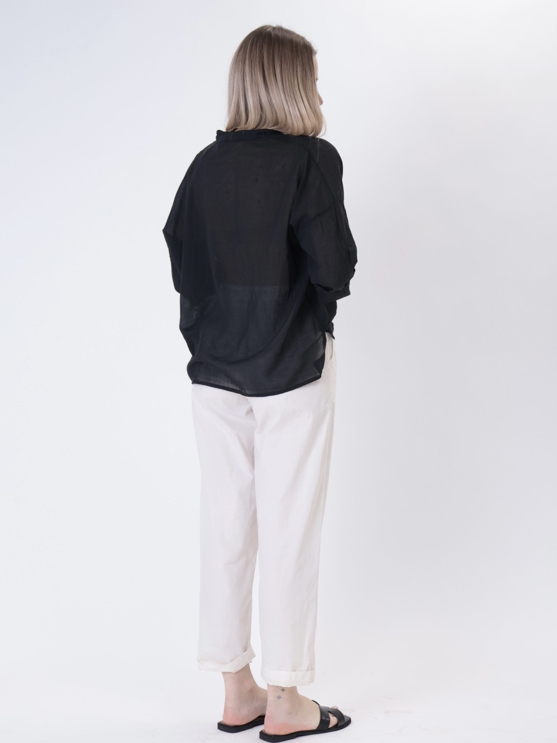 Camicia voile nero PREORDINE 22/06