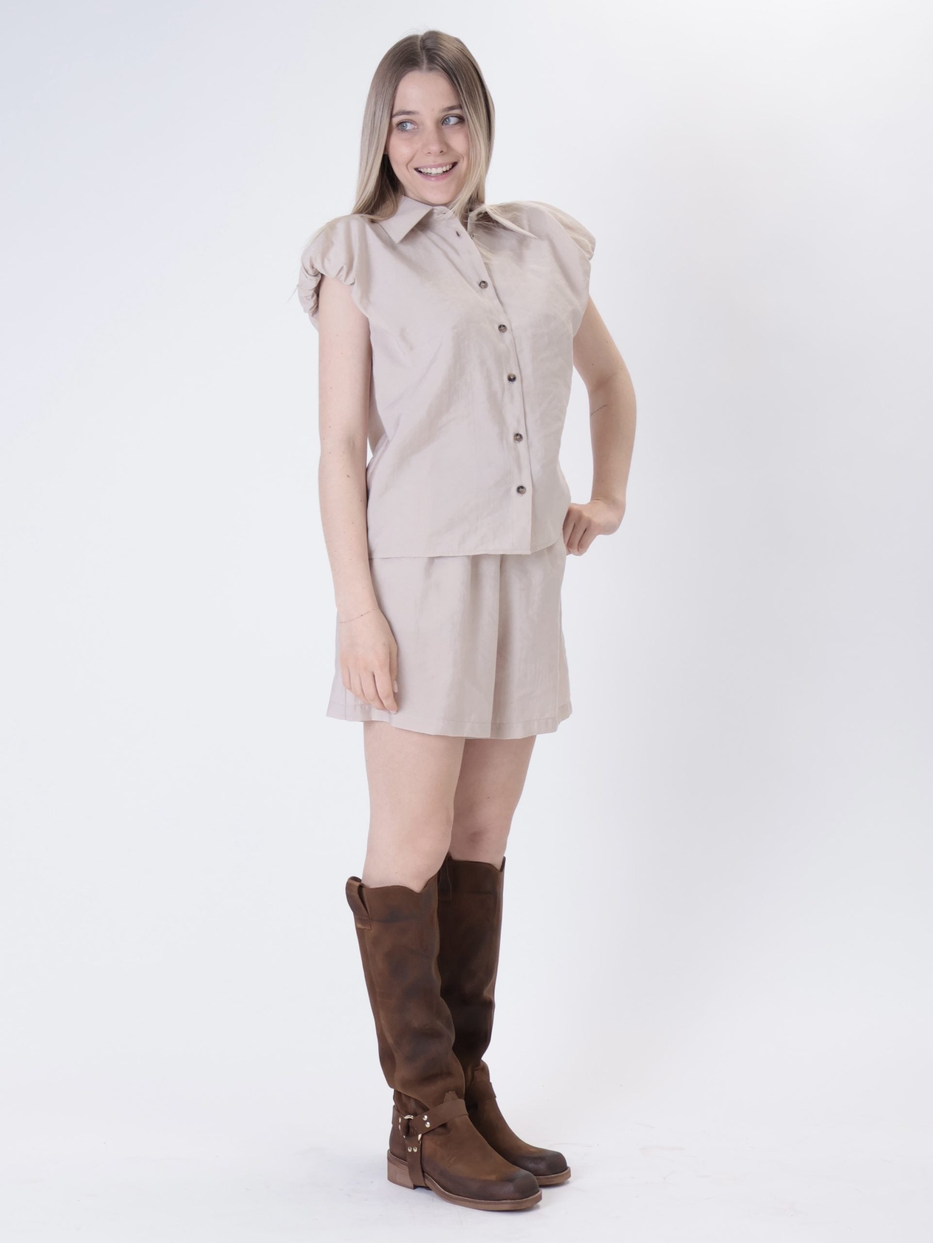 Camicia aury beige