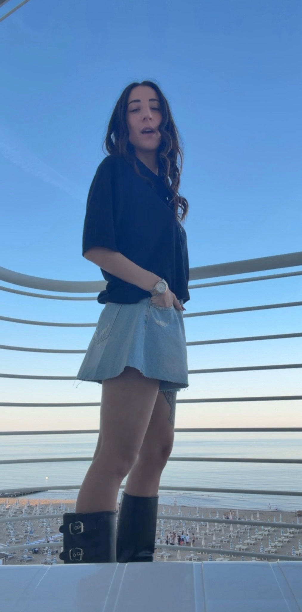 Light wash denim Ivy shorts