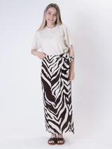Gonna pareo zebra burro/moro