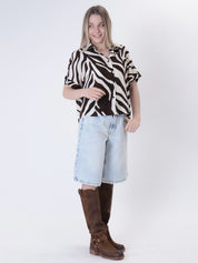 Camicia zebra burro/moro