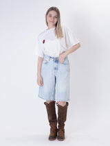 Bermuda jeans denim chiaro
