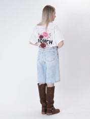 Bermuda jeans denim chiaro