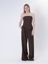 Top Mery fazzoletto moro